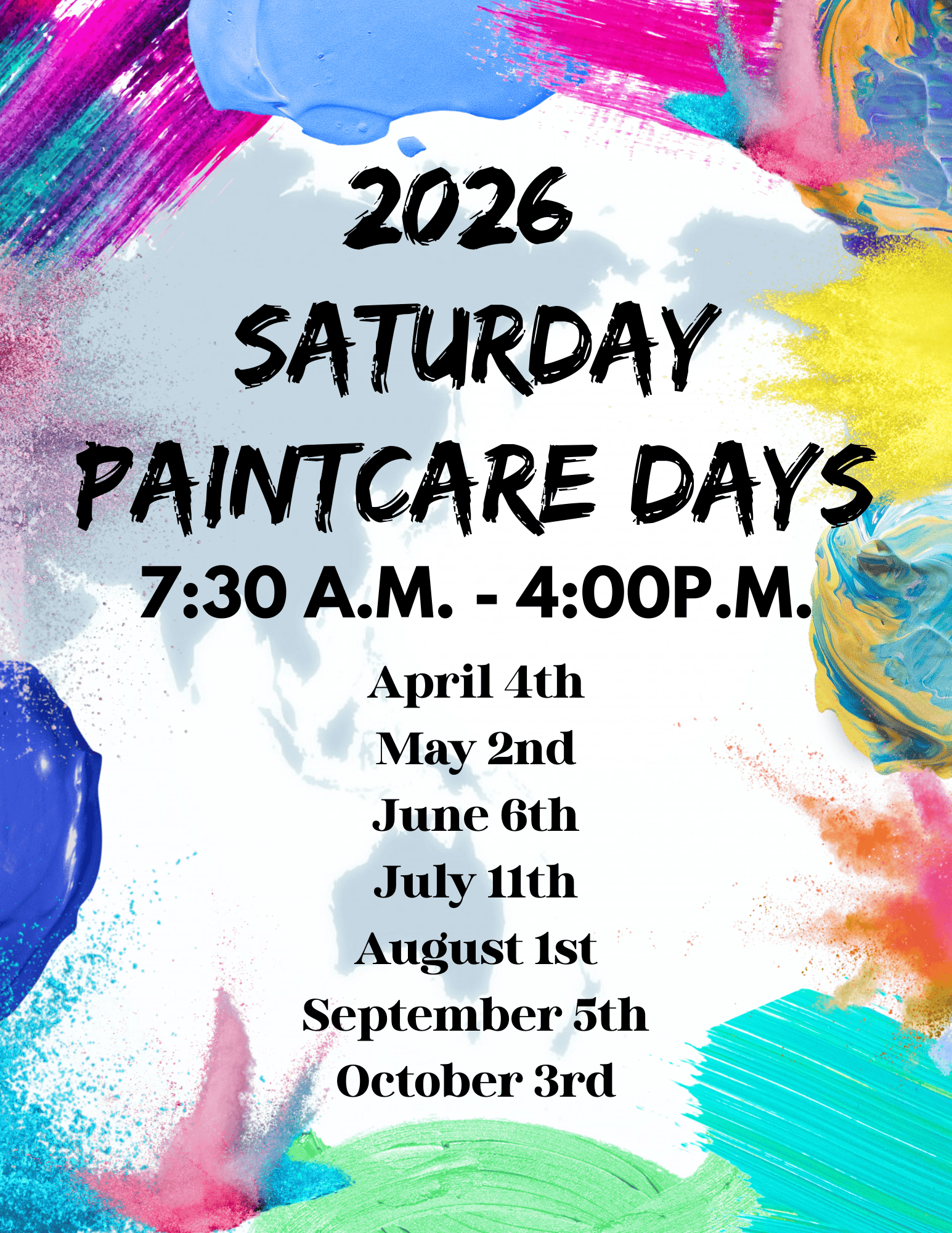 2026 Paintcare Dates
